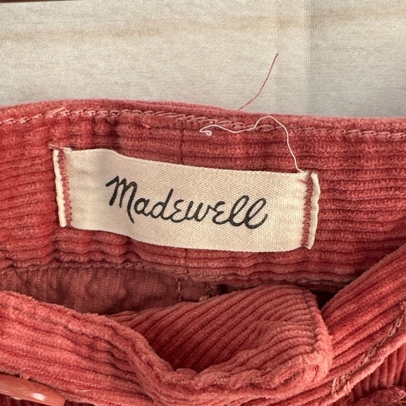 Madewell Women’s Emmet Slim Wide Leg Corduroy Pants Size 28 - Picture 2 of 6